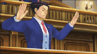 同样效果的,还有capcom的 《逆转裁判》.