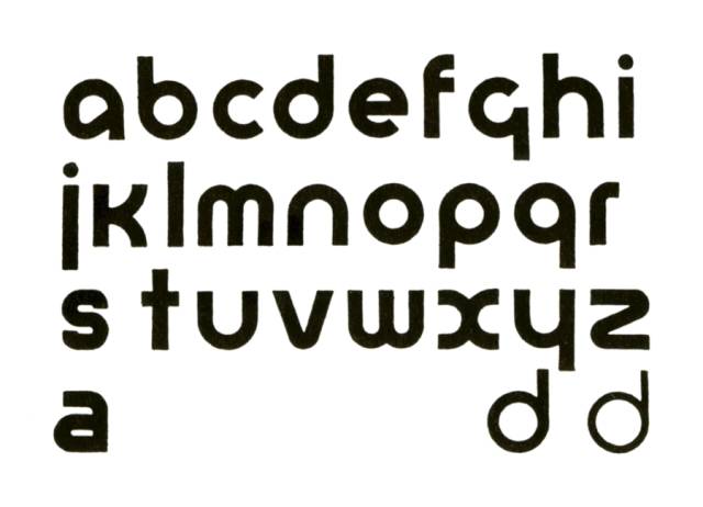 herbert bayer,包豪斯时期的大师,1920s设计了通用体universal,霞图